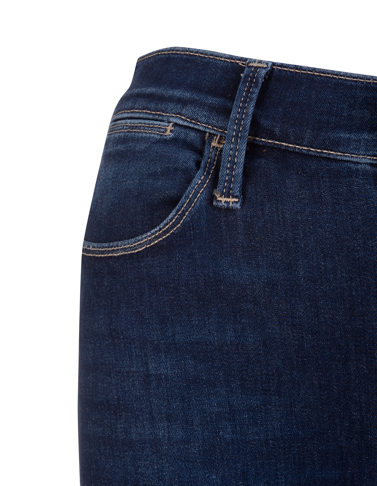 Frame High Waist Straight Jeans In Blue