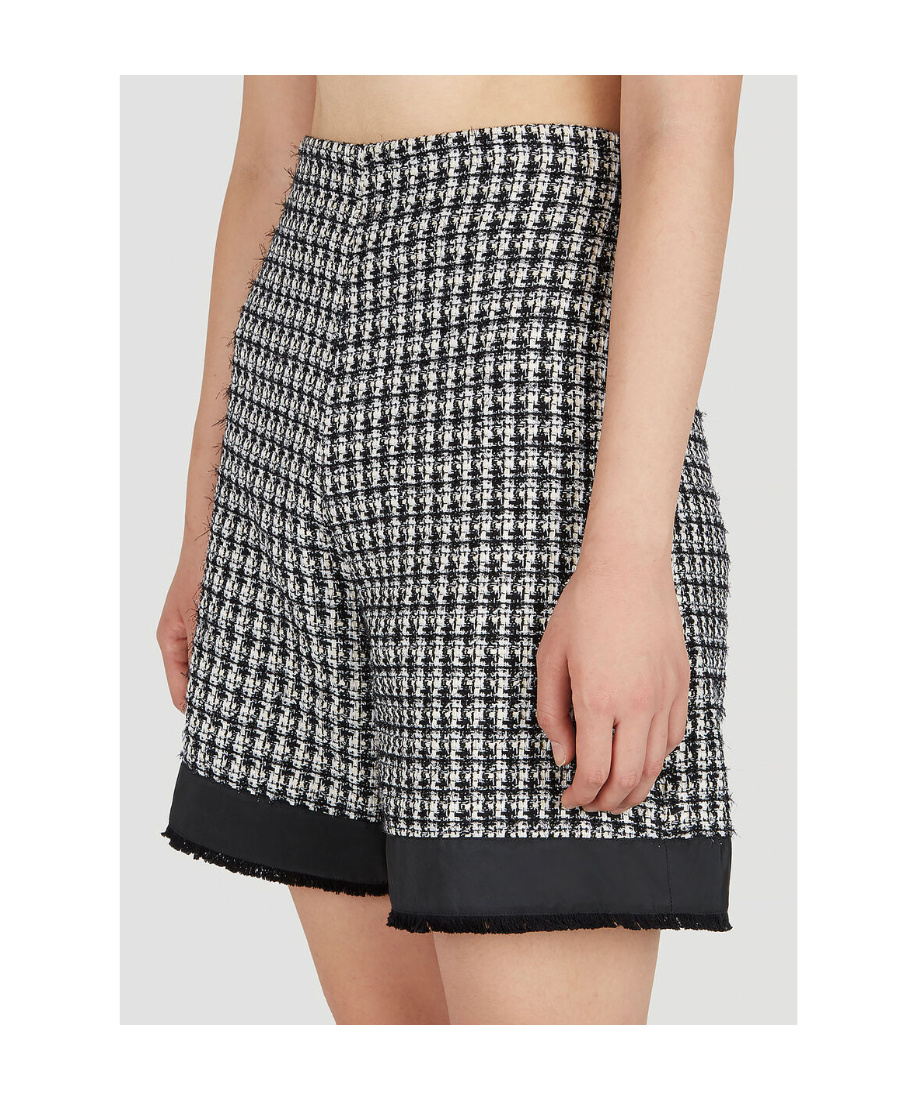 Moncler High-waisted Tailored Shorts In Black