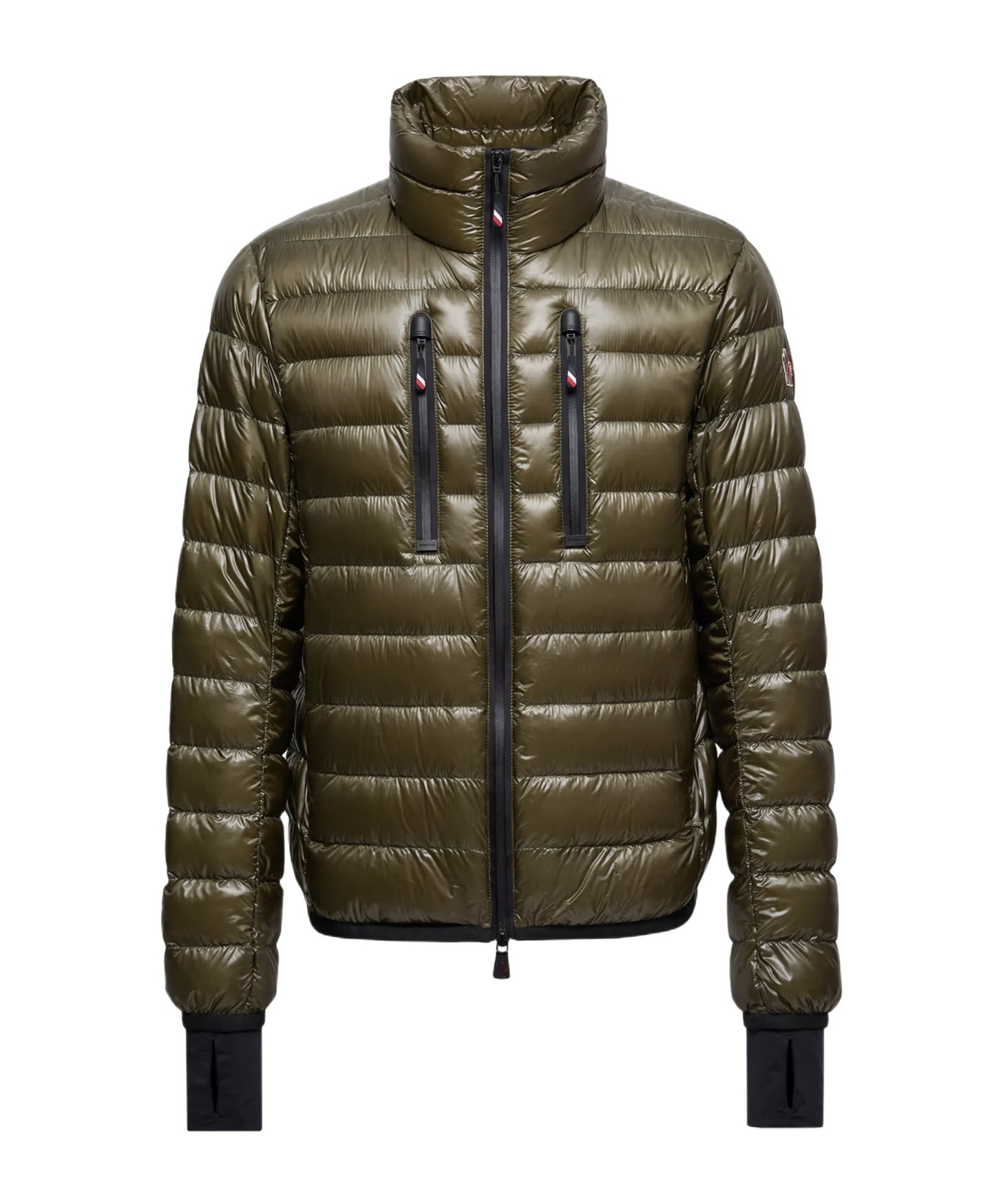 Moncler Hers Packable Down Ski Jacket In Green