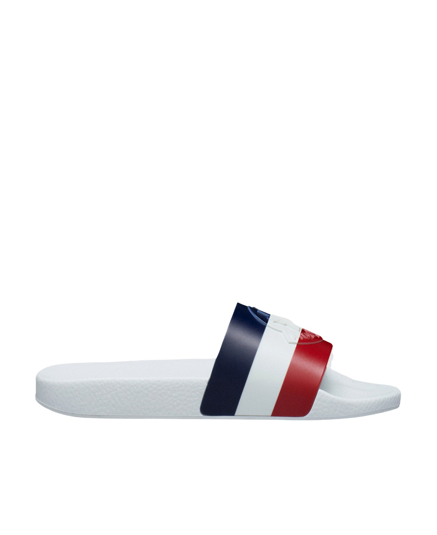 Shop Moncler Basile Slip-on Slides In Multicolor