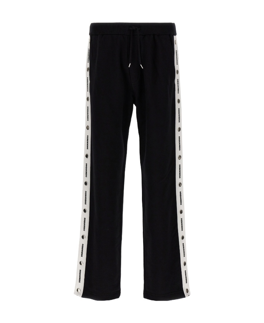 Shop Dsquared2 Burbs Logo-tape Track Pants In Black