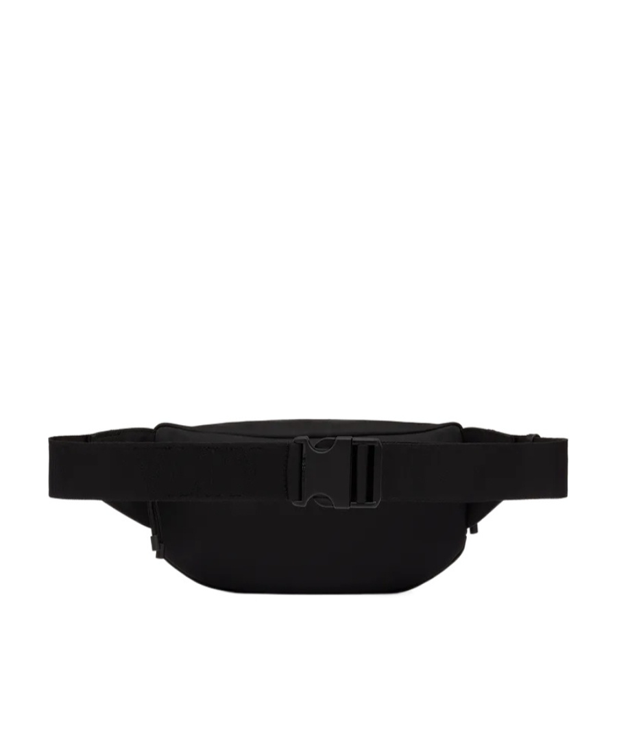 Valentino Vltn Printed Zip-up Belt Bag In Black