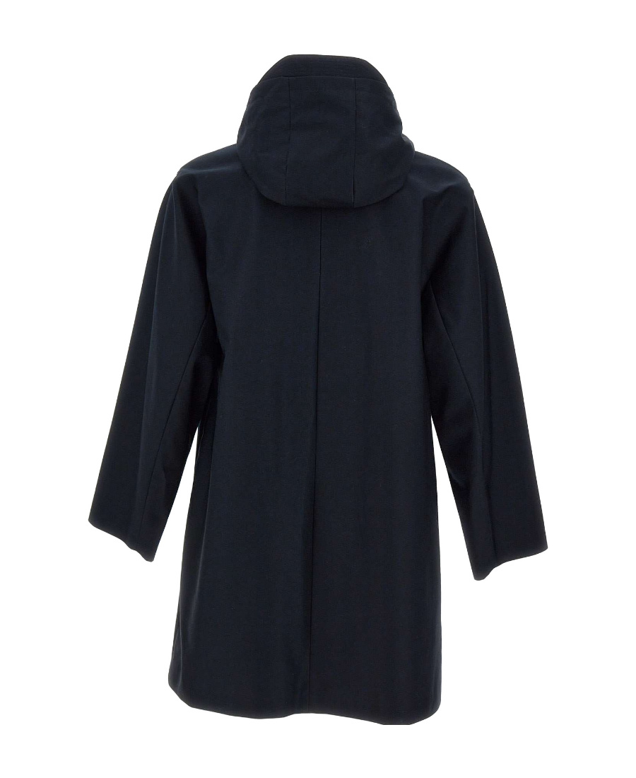 Thom Browne Hooded Cotton Parka In Black