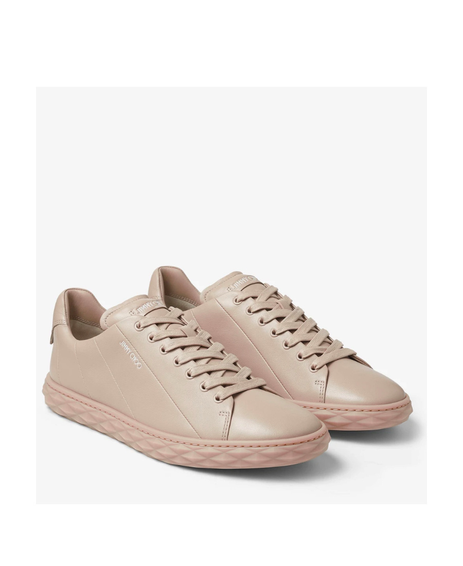Jimmy Choo Logo Straps Casual Sneakers In Nude