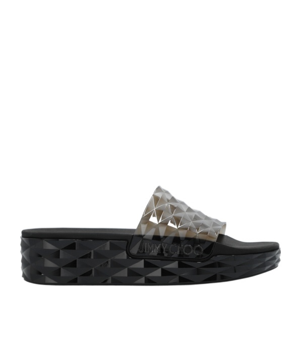 JIMMY CHOO DIAMOND PLATFORM SLIDES