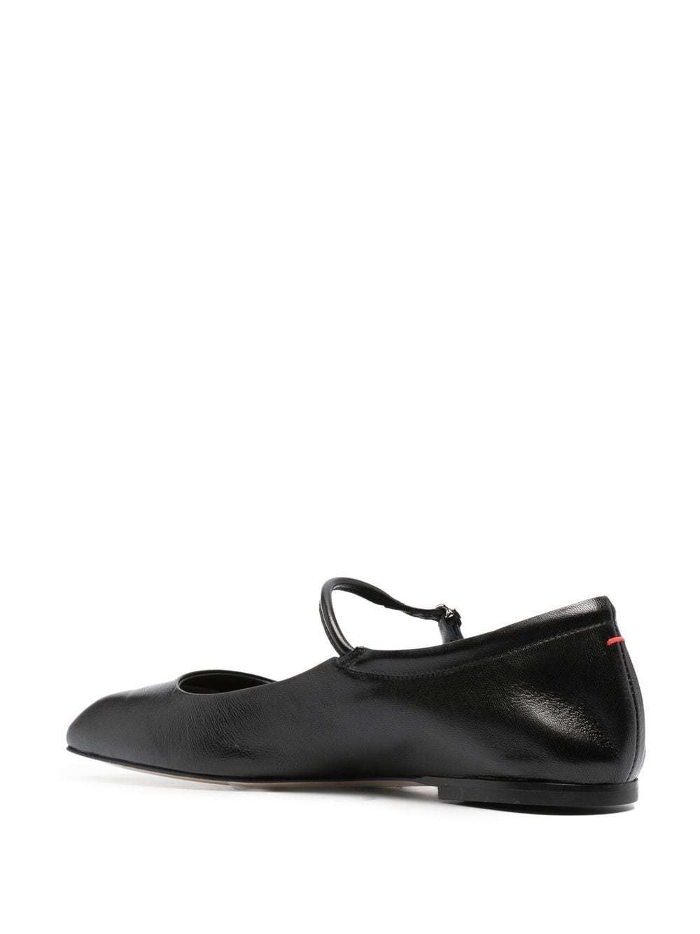 Aeyde Maryjane Leather Ballerina Shoes In Black