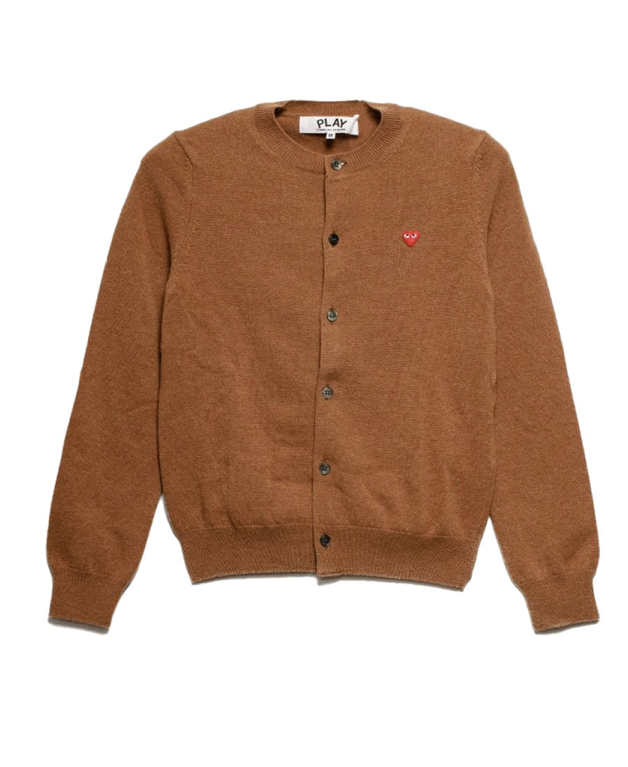 Comme Des Garçons Play Heart-shaped Collage Cardigan