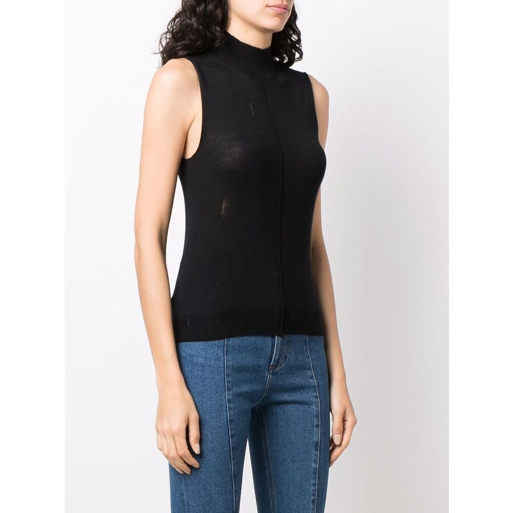 AMIRI HIGH NECK CASHMERE VEST 