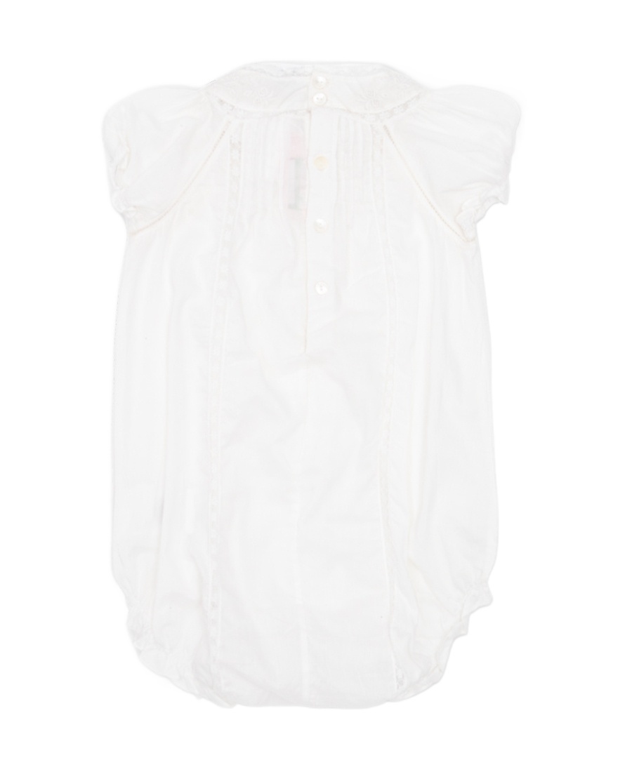 Bonpoint Embroidered Jumpsuit In White