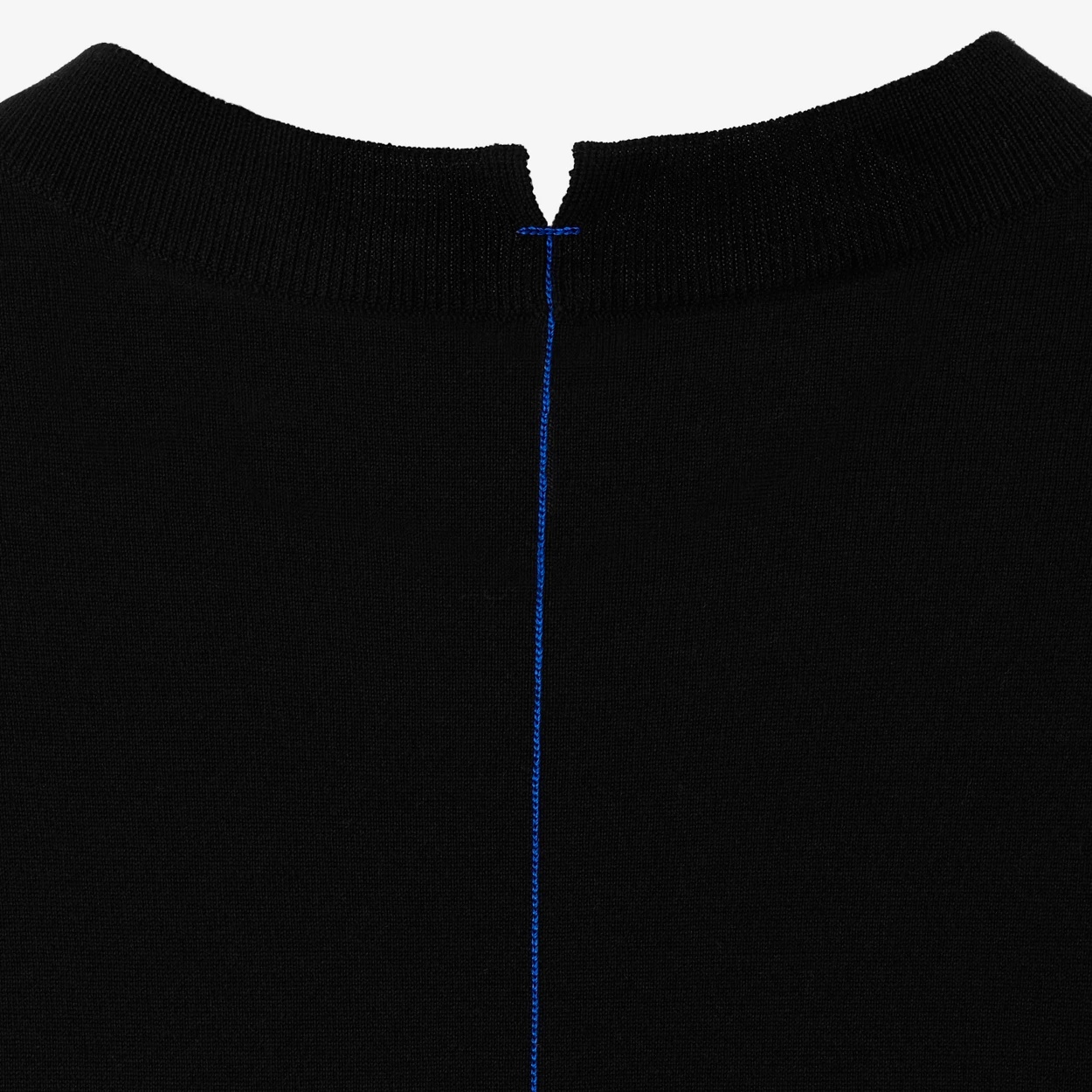 Burberry Round-neck Wool T-shirt In Black