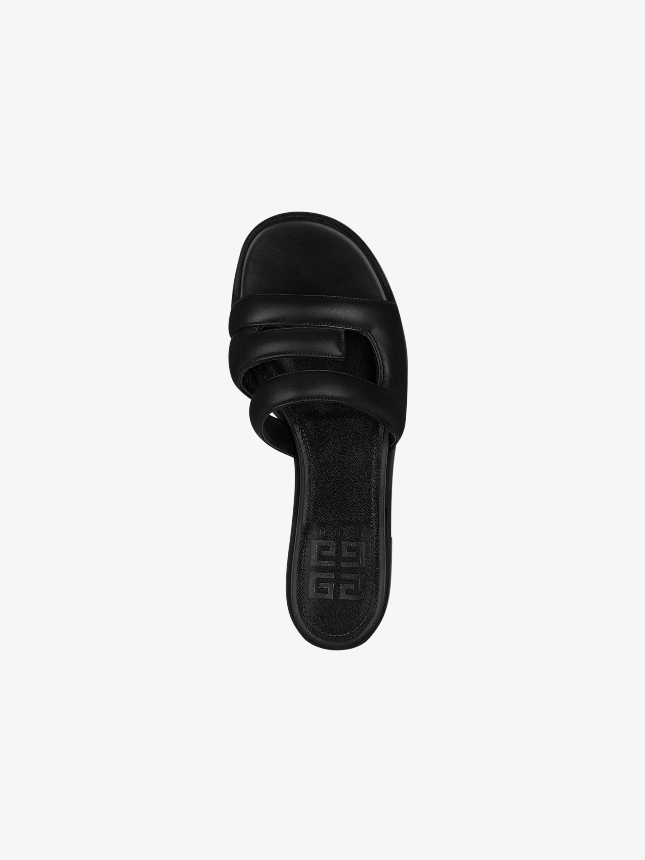 Givenchy Logo Cut Out-detail Sandals In Black