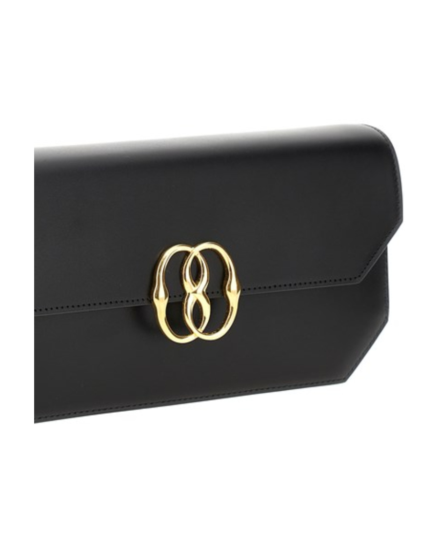 Bally Logo Plaque Shoulder Bag In Black