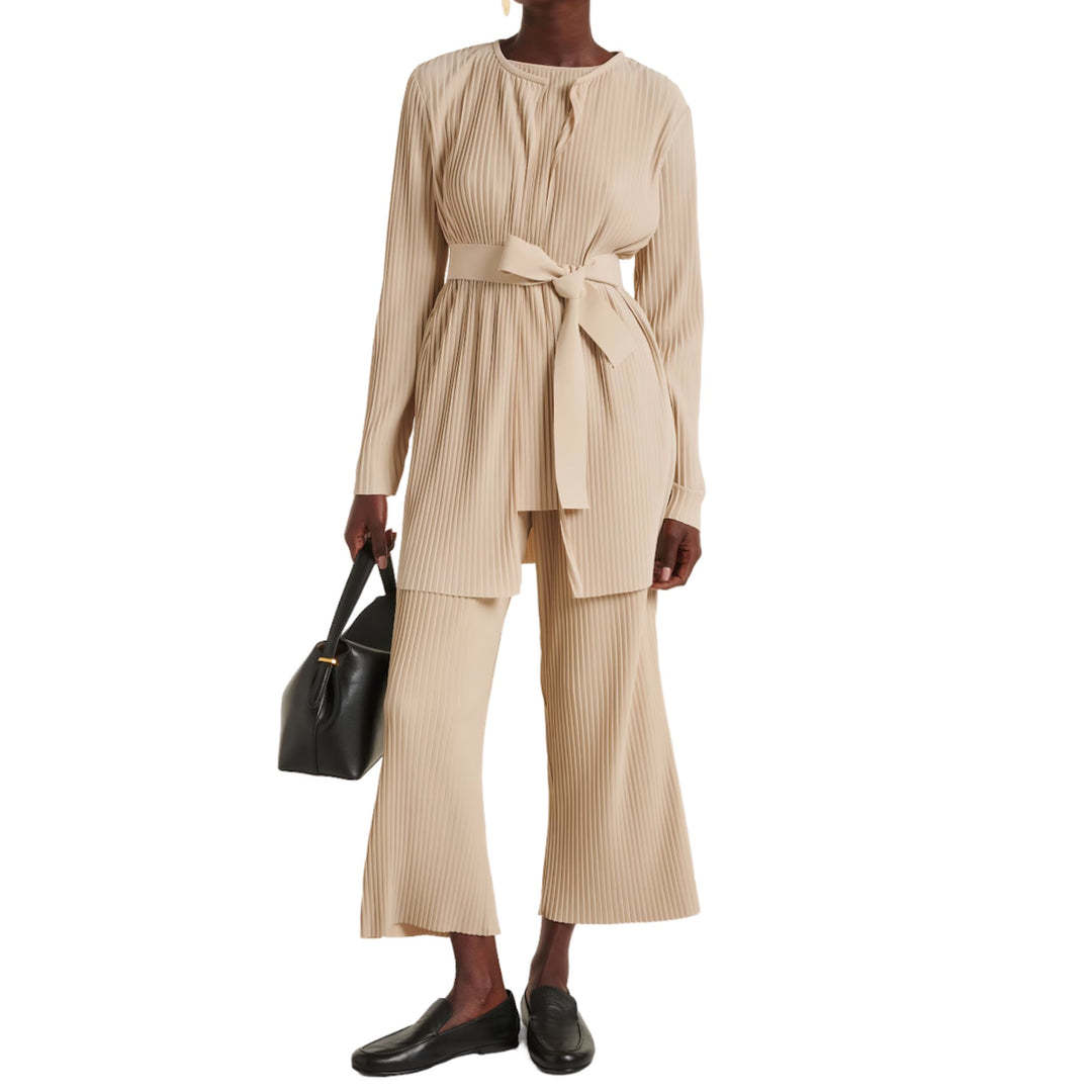 Max Mara Long-sleeved Cardigan In Nude