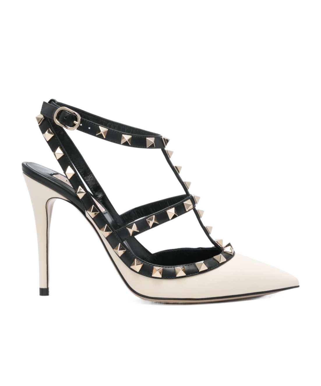 Valentino Rockstud 110 Leather Pumps In Black