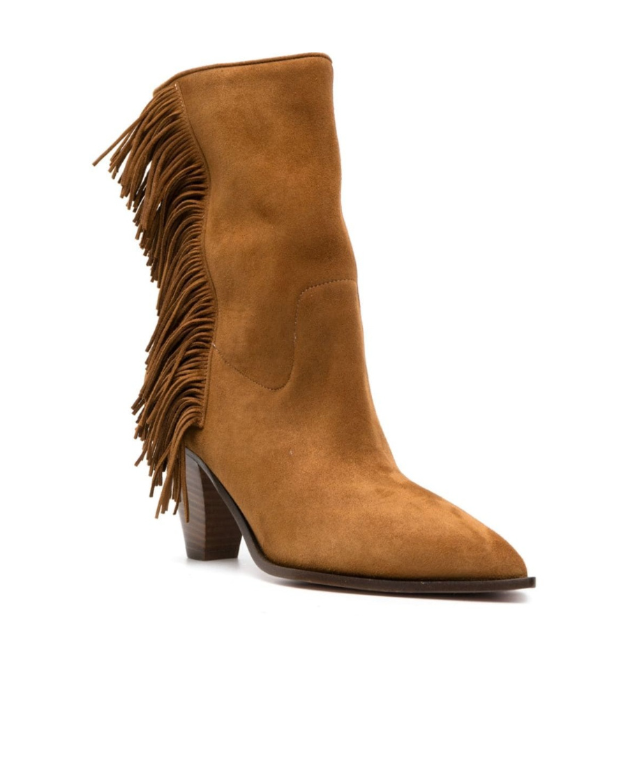 Aquazzura Women's Marfa Bootie 70 In Brown