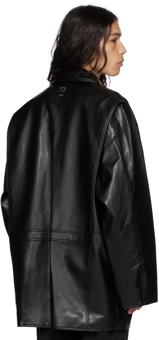 Wooyoungmi Button Long-sleeved Casual Jacket In Black