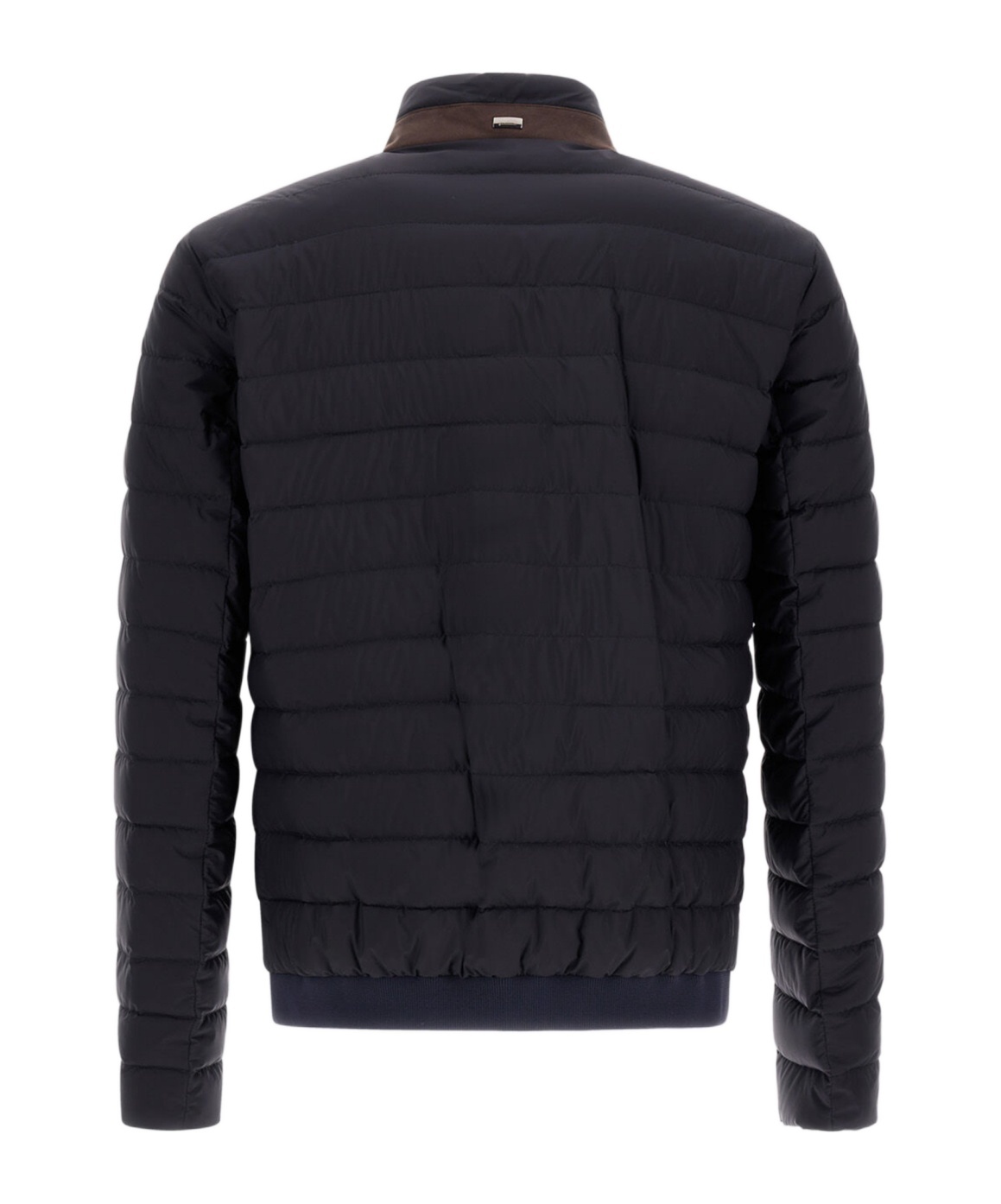 Herno Bomber Ecoage Bomber Jacket In Blue Navy Blue