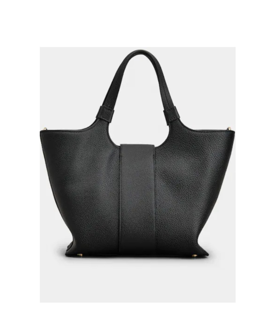 Roger Vivier Dual Handle Front Buckle Tote Bag In Black