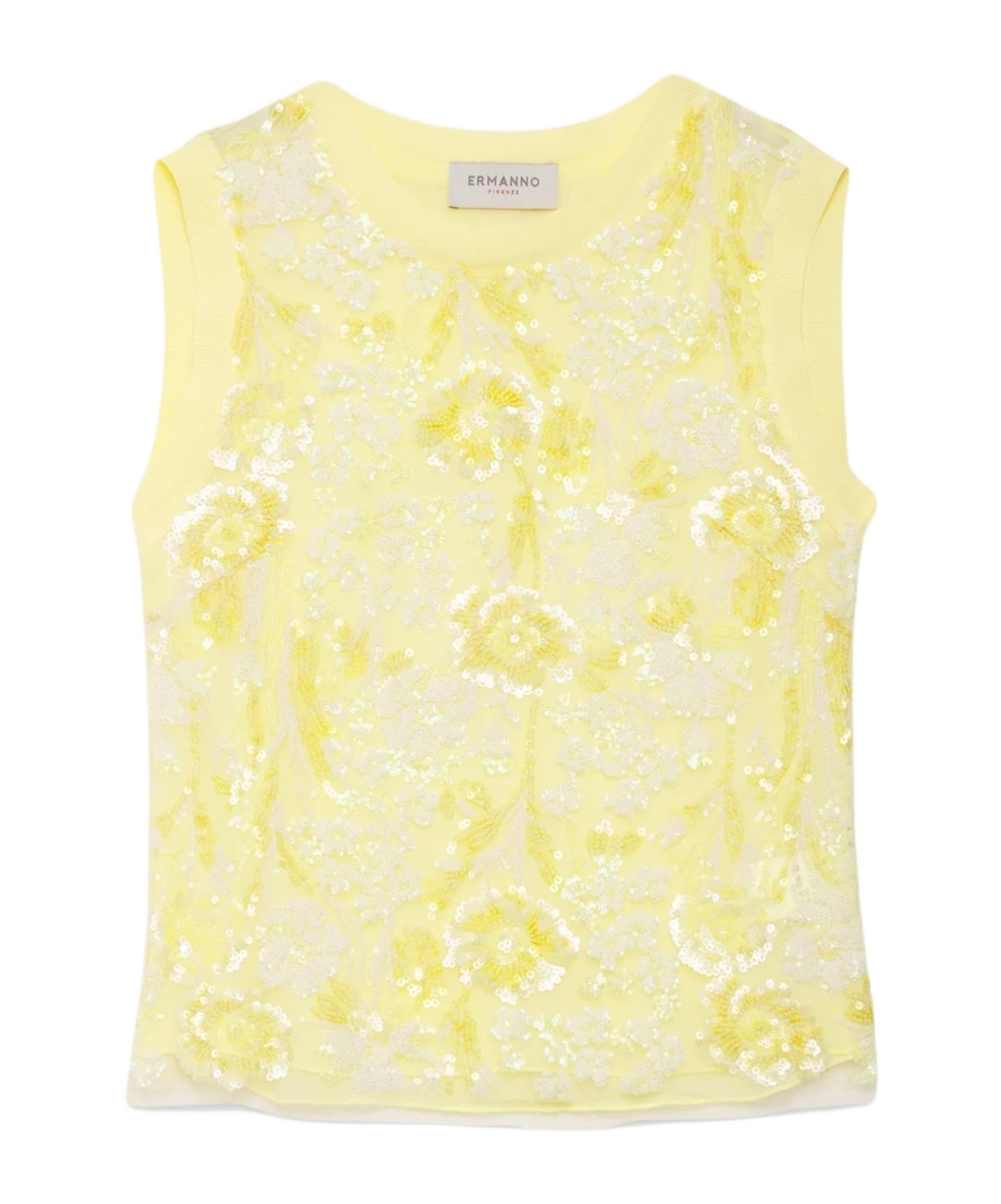 Ermanno Firenze Round Neck Sleeveless Vest
