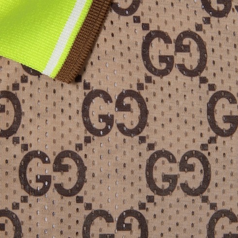 GUCCI GG SUPREME PERFORATED POLO SHIRT