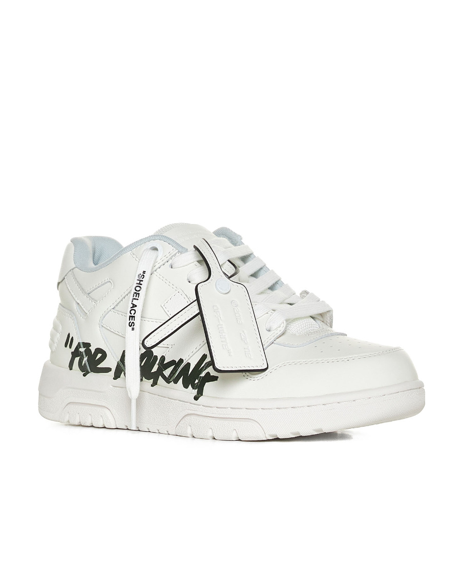Shop Off-white Out Of Office 'for Walking' Leather Sneakers In White