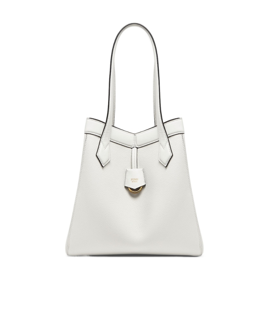 Fendi White Leather Bag That Can Be Transformed In White