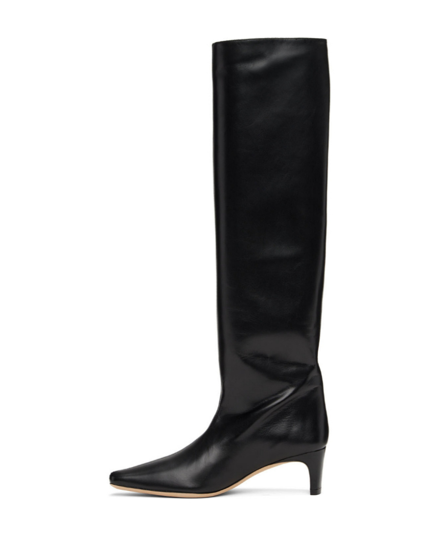 Staud Wally Pointed Boots In Black