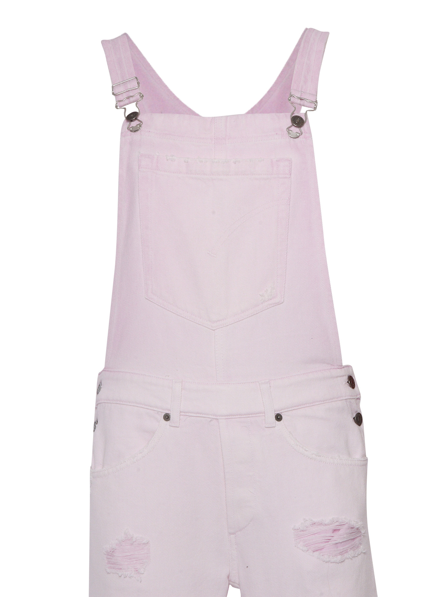 Dondup Five-pocket Denim Overalls In Pink