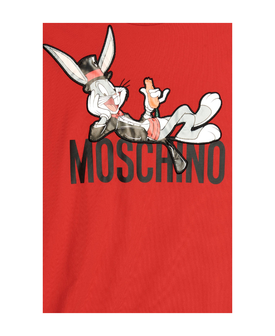 Moschino Bugs Bunny Print T-shirt In Red