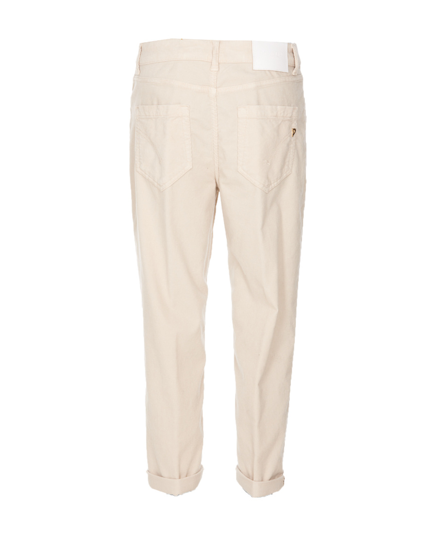 Dondup High-waist Cropped Jeans In White