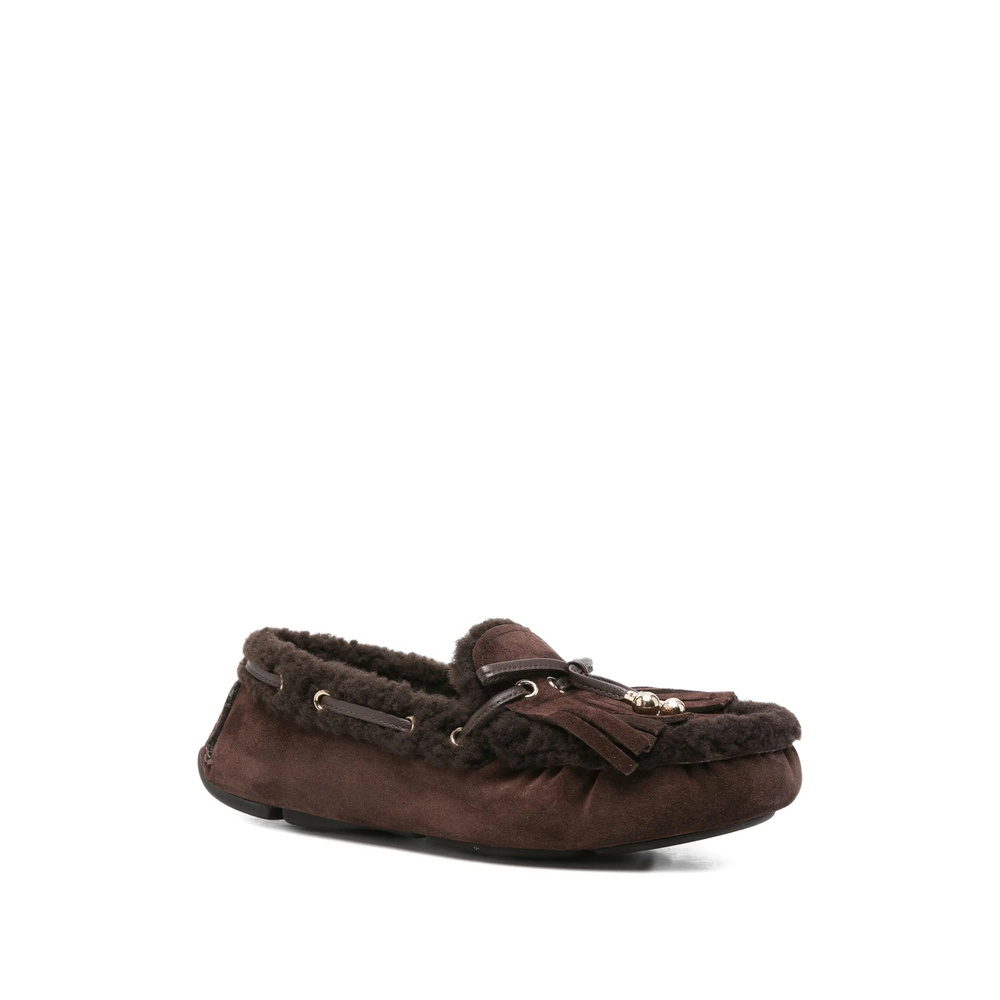 Jimmy Choo Round-toe Flat Casual Shoes In Black