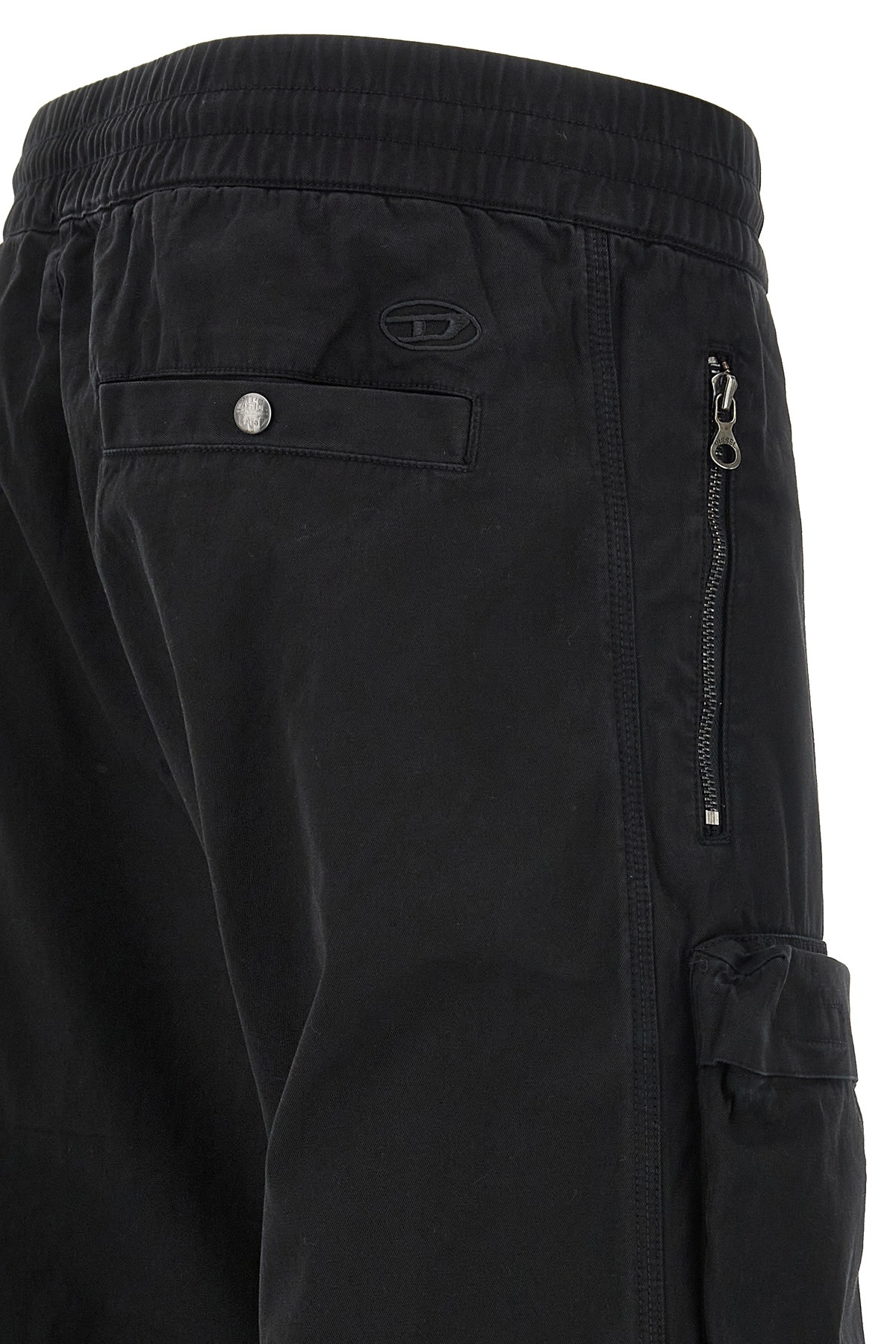 Diesel Black P-danzel Cargo Pants In Black