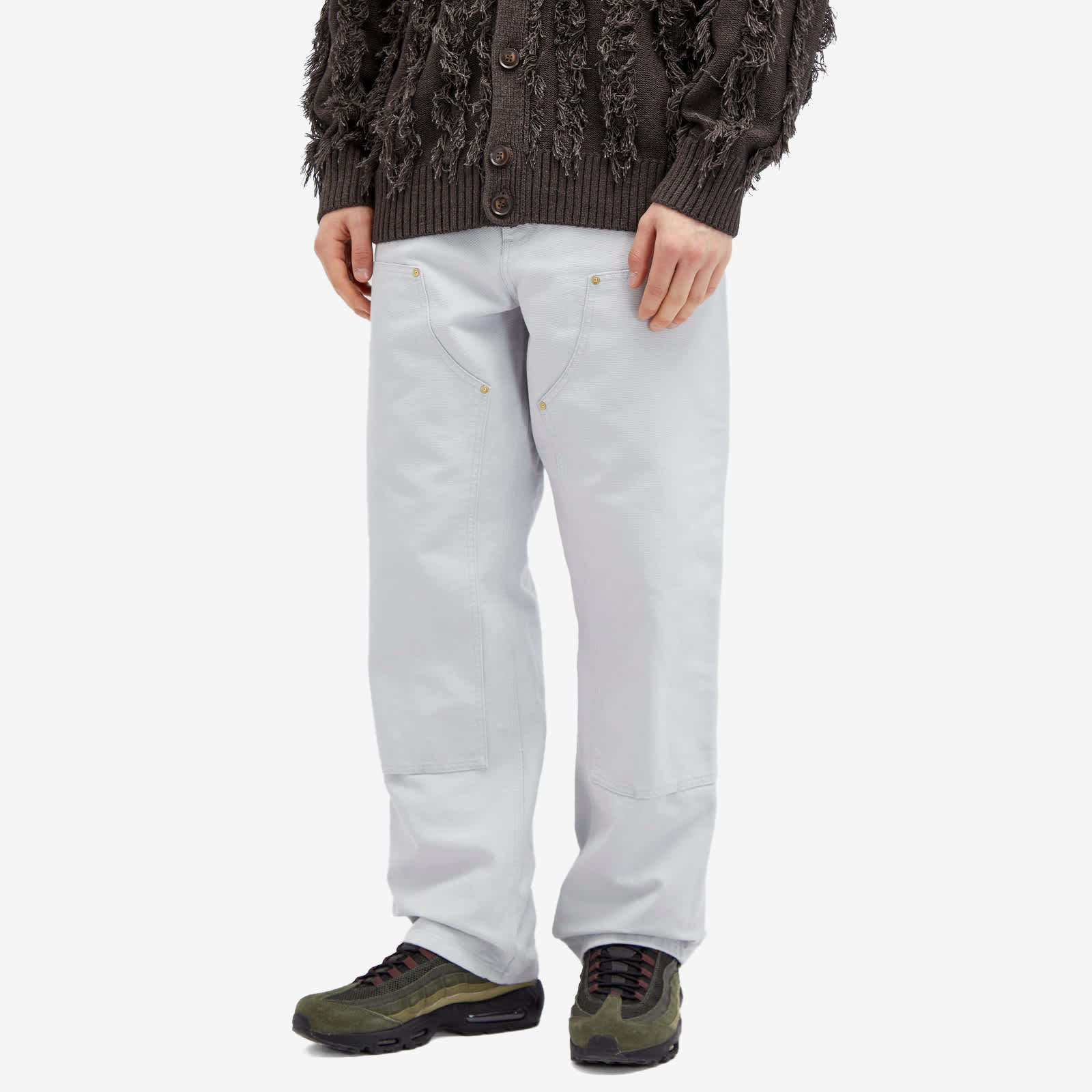 Carhartt Single Knee Pant Straight Trousers In White