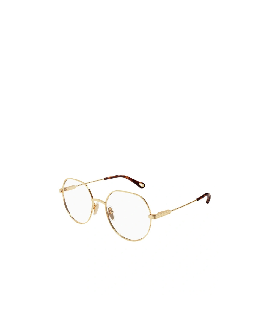 Chloé Eyewear Geometric-frame Glasses In Gold