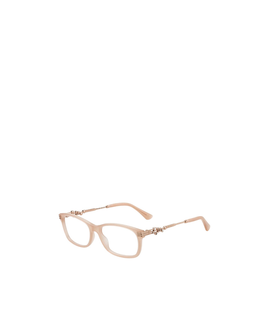 Jimmy Choo Eyewear Rectangular Frame Glasses In Nude