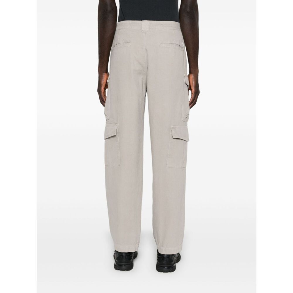 C.p. Company Lens-detail Cargo Pants In Black