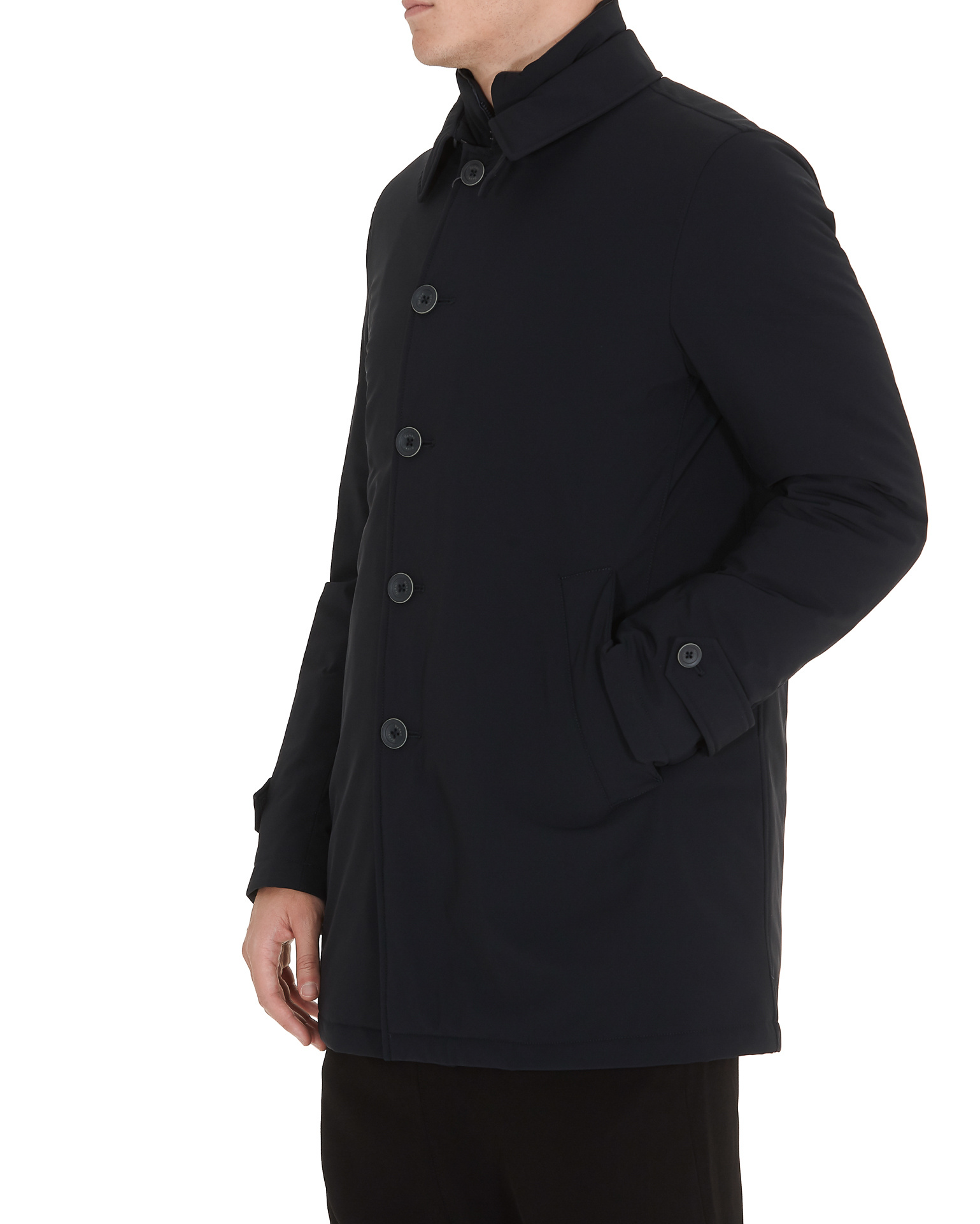 Herno Trench Coat In Washington In Blue