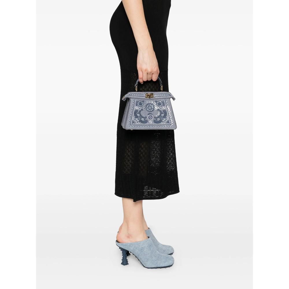 Fendi Peekaboo Handbag In Blue