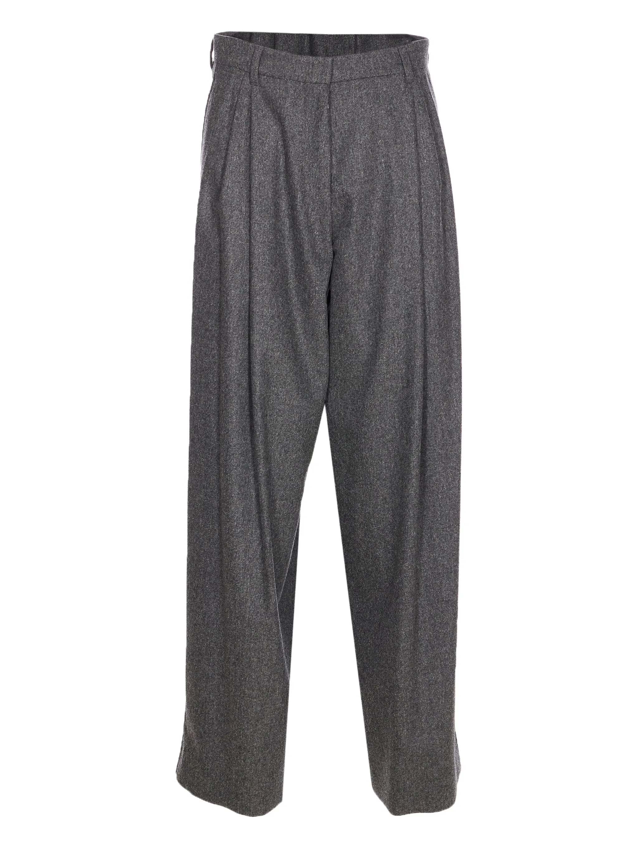 Max Mara Studio Titty Trousers In Gray
