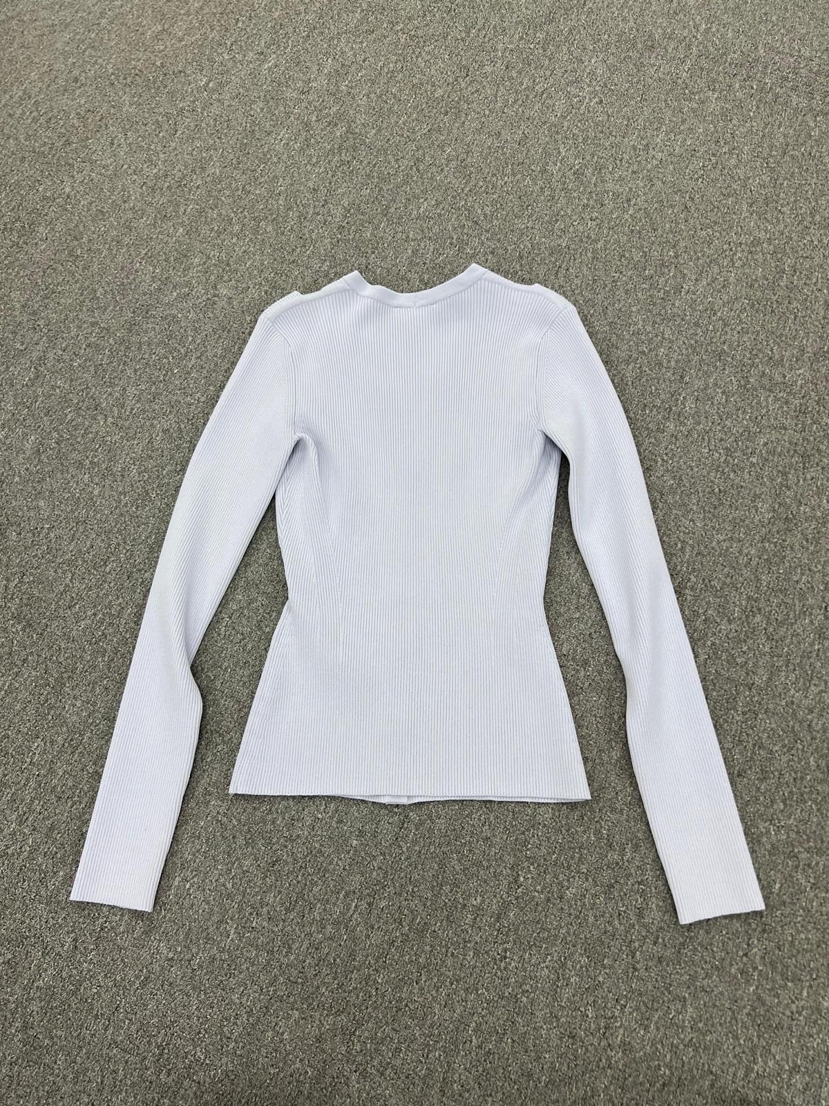 Alexander Mcqueen Cut-out Cardigan In White
