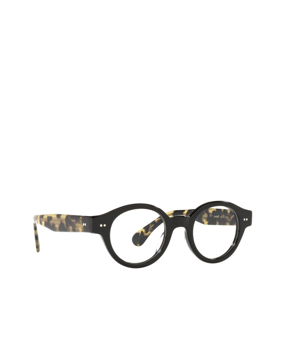 Oliver Peoples Round-frame Design Glasses In Black