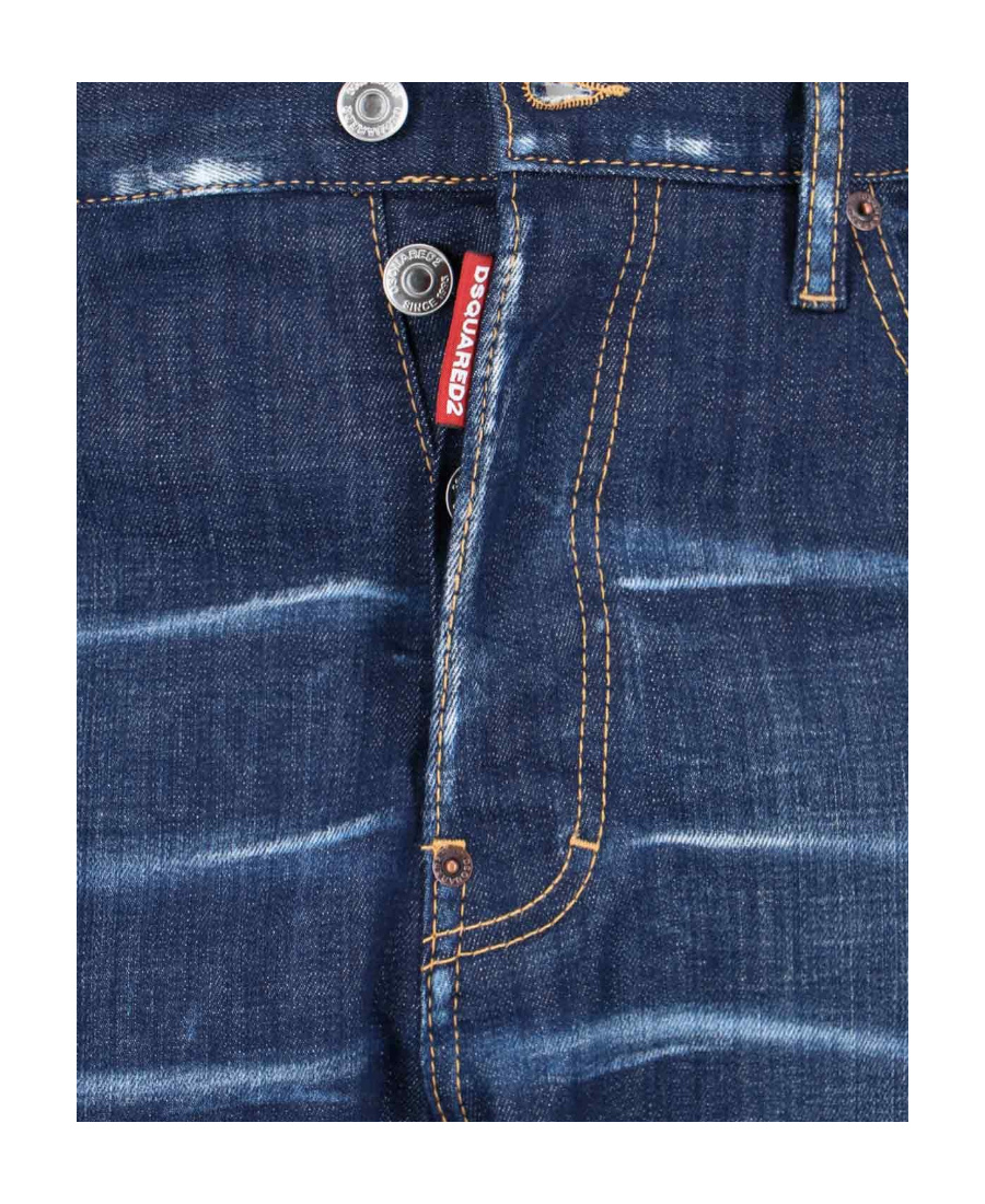 Dsquared2 Cool Guy Blue Jeans With Faded Effect In Denim Man In Blue