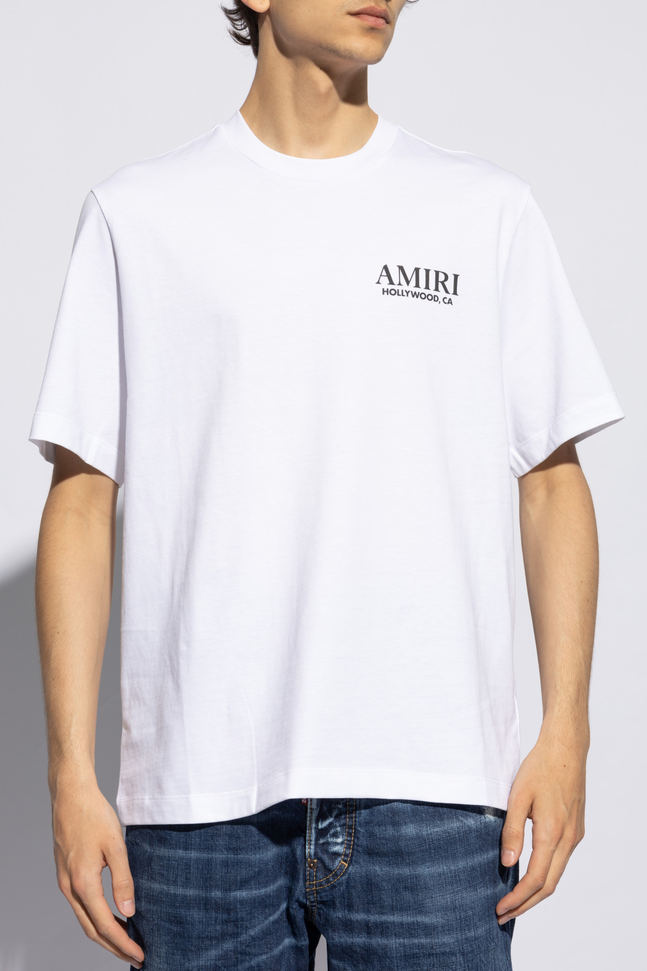 Amiri Cotton Stacked Bones T-shirt In White