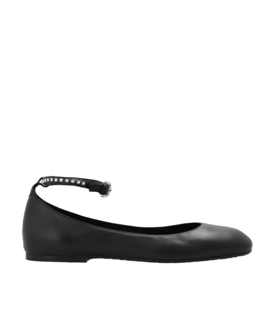 See By Chloé Round Head Ballet Shoes In Black
