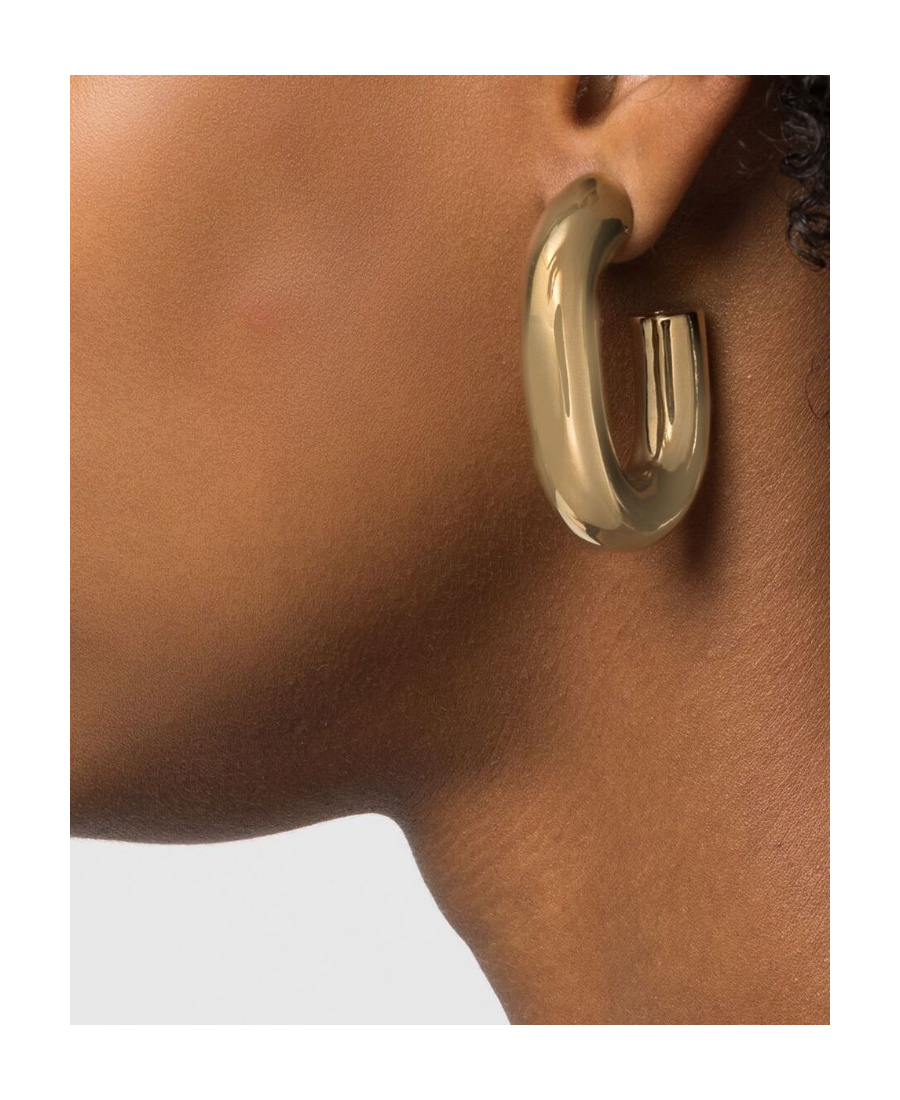 Rabanne Paco Xl Link Hoop Earrings In Yellow