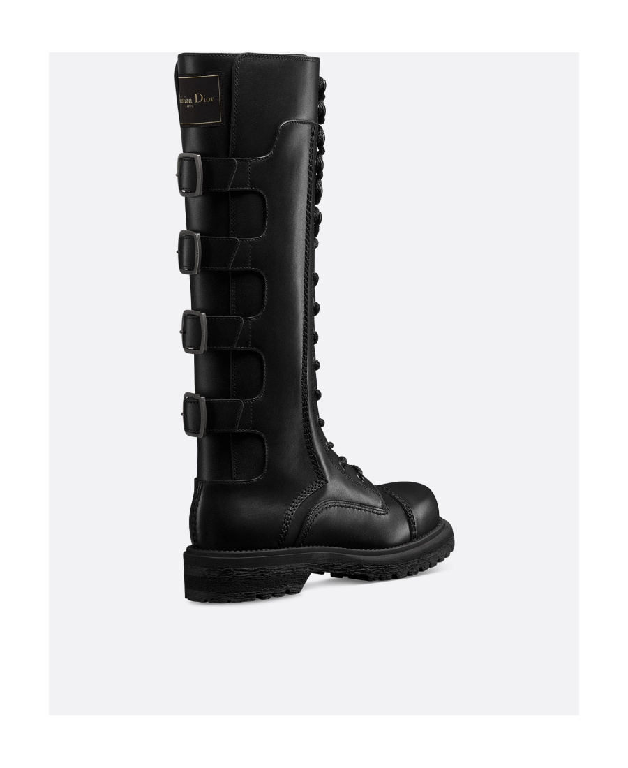 Dior Ebel Laced Boots In Black