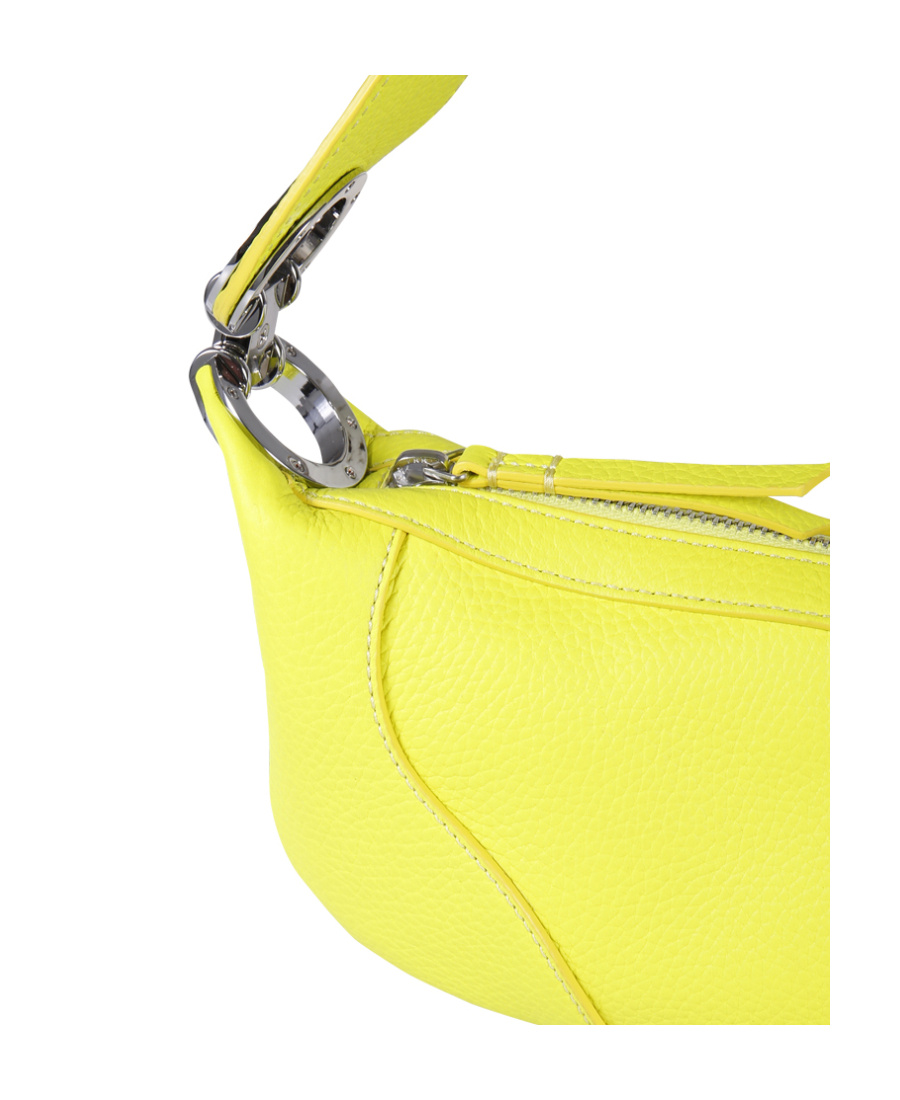 By Far Mini Amira Shoulder Bag In Yellow