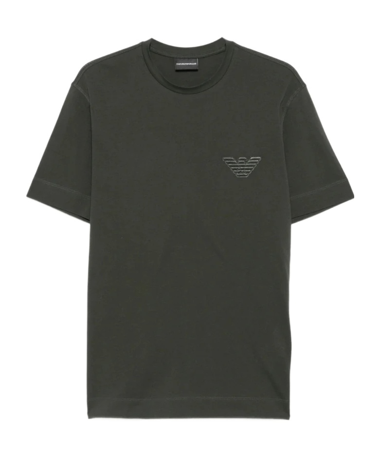 Emporio Armani Cotton T Shirts In Green