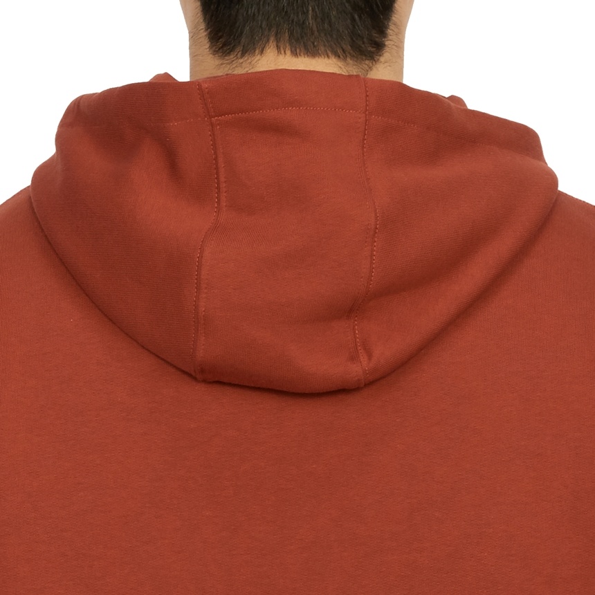 Shop Barbour Logo Cotton Hooded Sweater In Red
