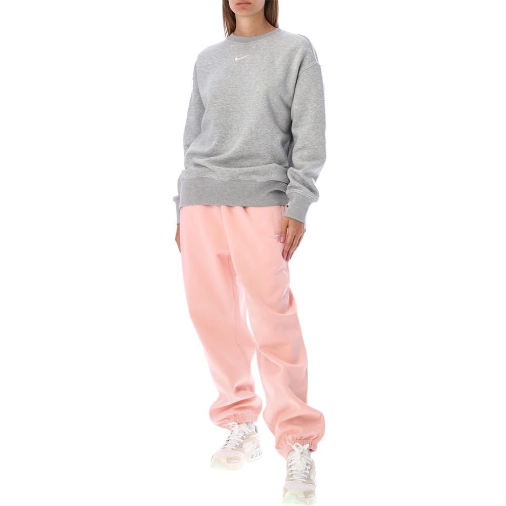 Nike Swoosh Crewneck Sweatshirt In Gray